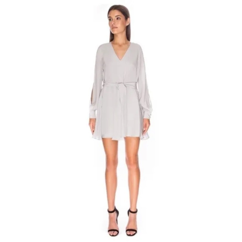 KEEPSAKE the Label Silk High Chance Grey Tunic Shift Mini Dress NWT Size - S